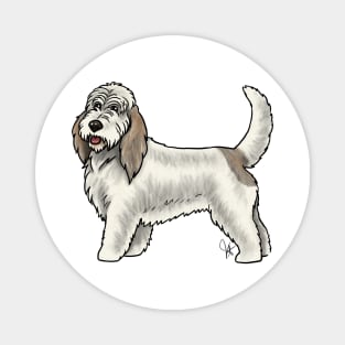 Dog - Grand Basset Griffon Vendeen - White and Grizzle Magnet